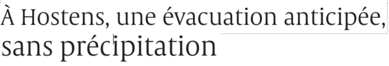 2022 07 171 SO A Hostens une évacuationb anticipée sans précipitation