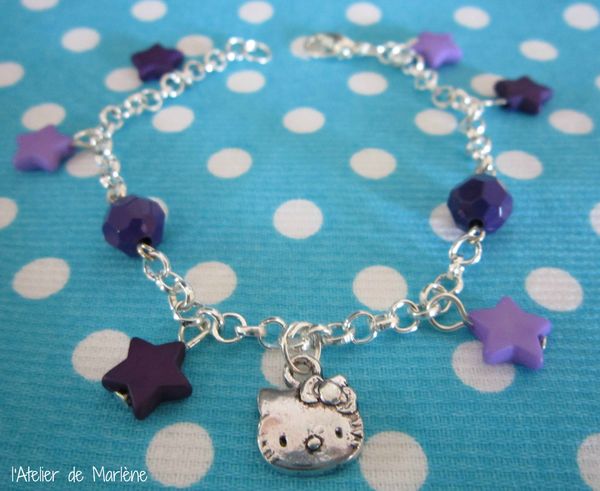 Bracelet Kitty violet