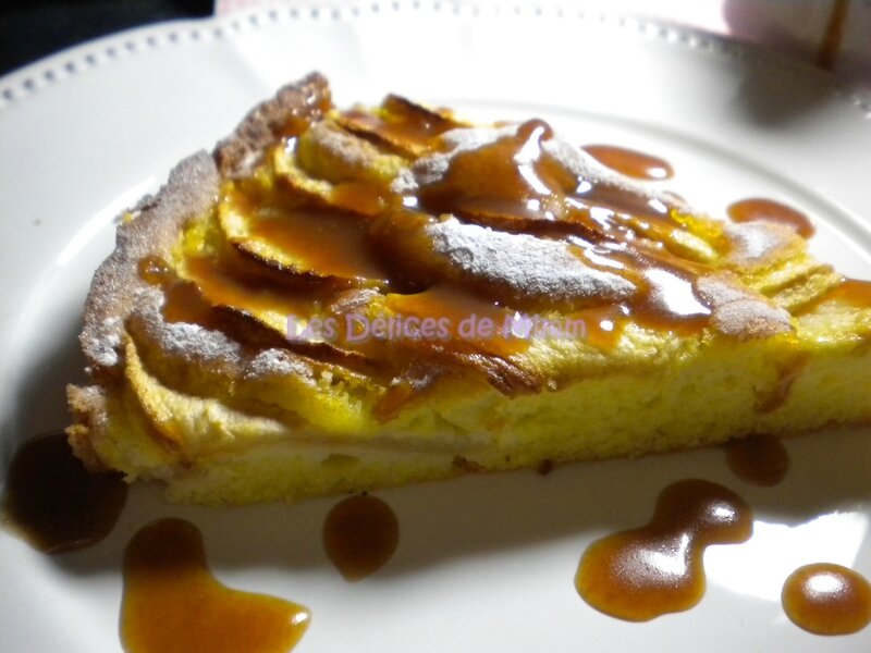 Tarte aux pommes régressive et sa sauce au caramel beurre salé 3