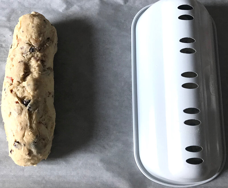 stollen avant cuisson + moule