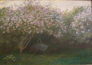 Lilas temps gris Monet
