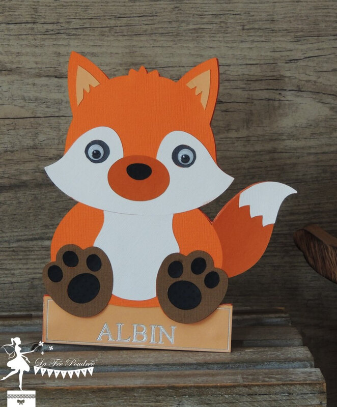 Décoration murale chambre enfant thème renard animaux forêt cadeau naissance cercle prénom déco bois2