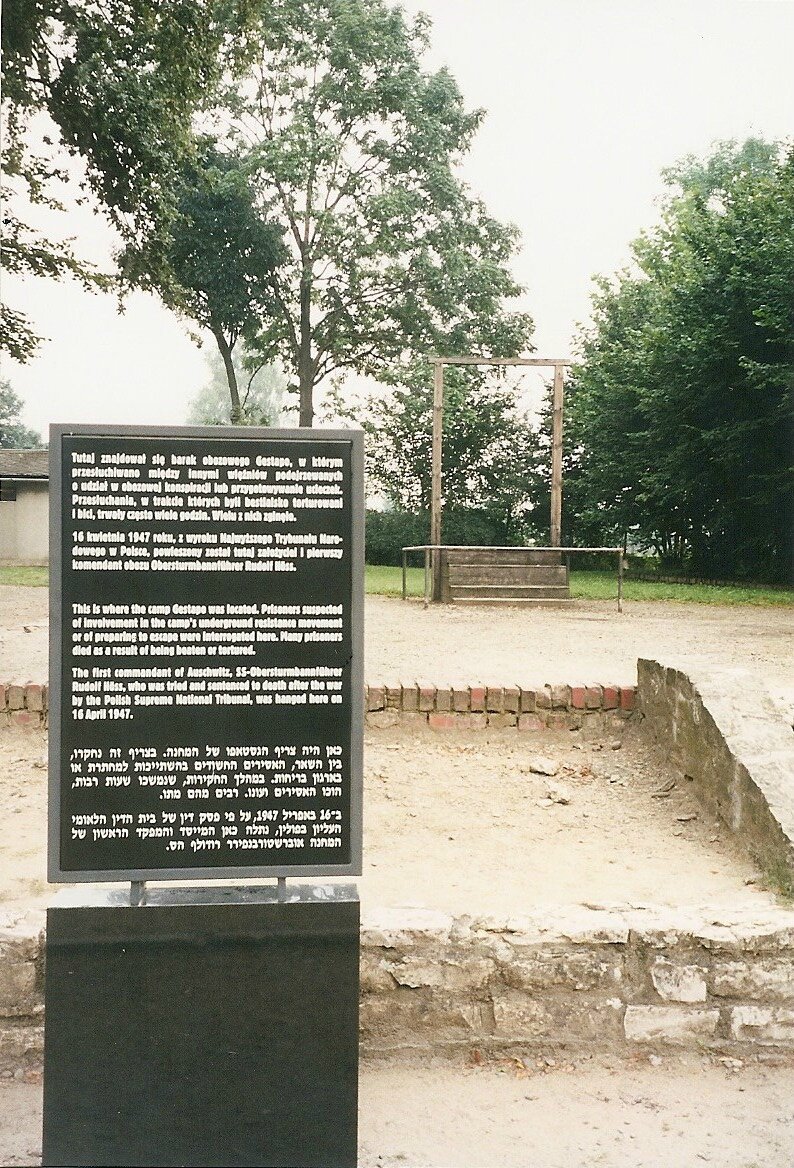 Auschwitz, potence (Pologne)