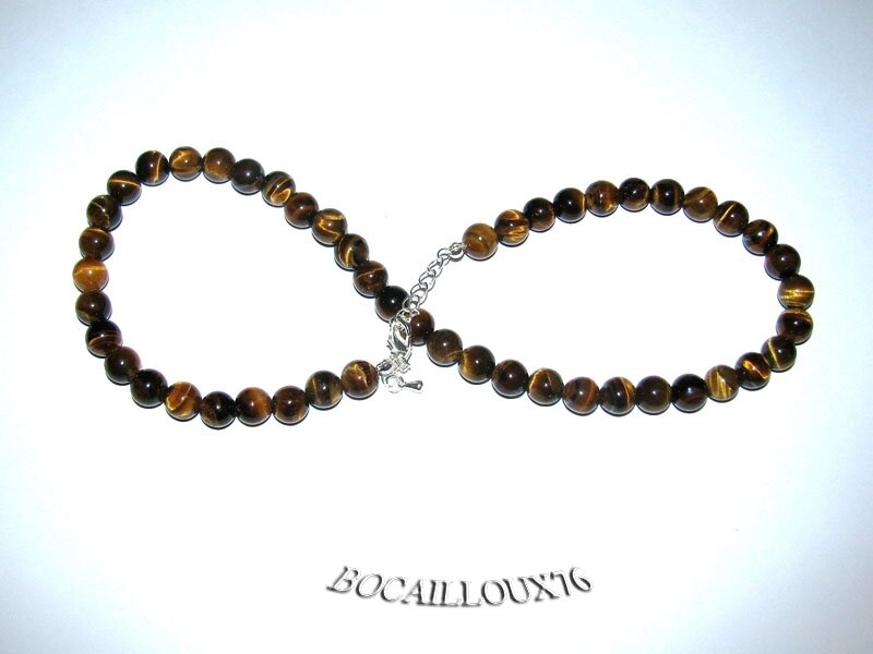 Collier Perles OEIL de Tigre 9 (4)