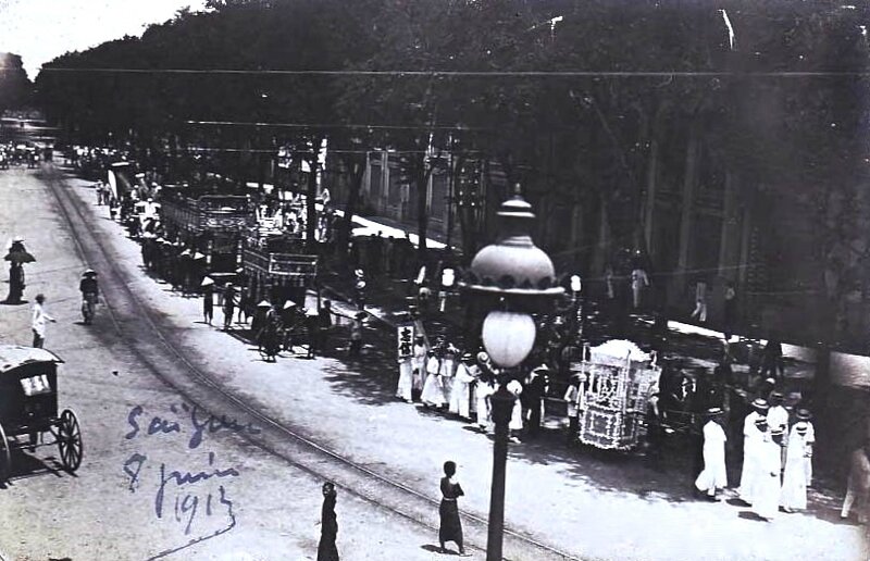 Saïgon cpa 8 juin 1913