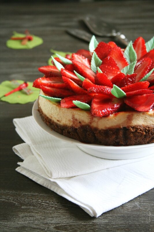 Cheesecake aux fraises - passion culinaire - minouchka2