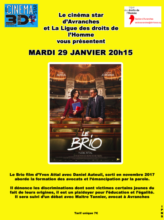 Le Brio_film_ciné débat_Avranches_LDH_2019