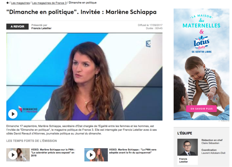 Marlene Schiappa Dimanche en politique