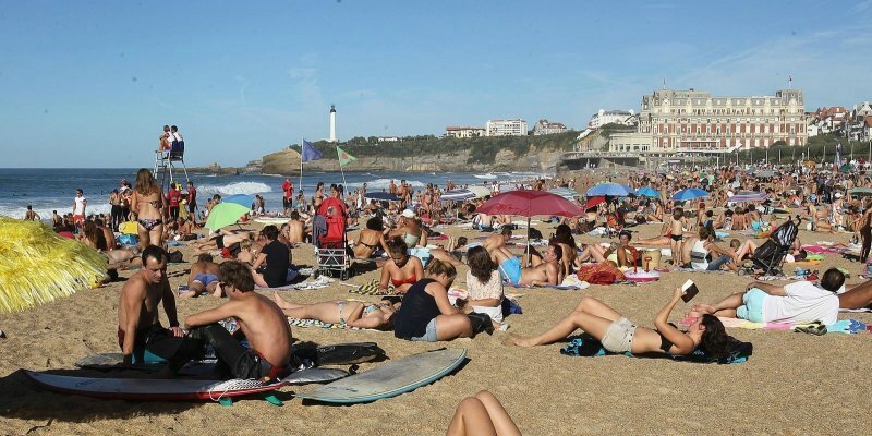 Pays basque Toussaint sur la plage