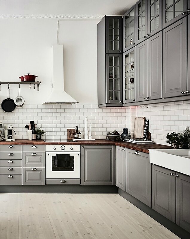 kitchen-grey-cabinets-subway-tiles