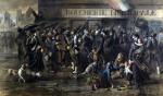 Andrieux, queue à la boucherie 1871