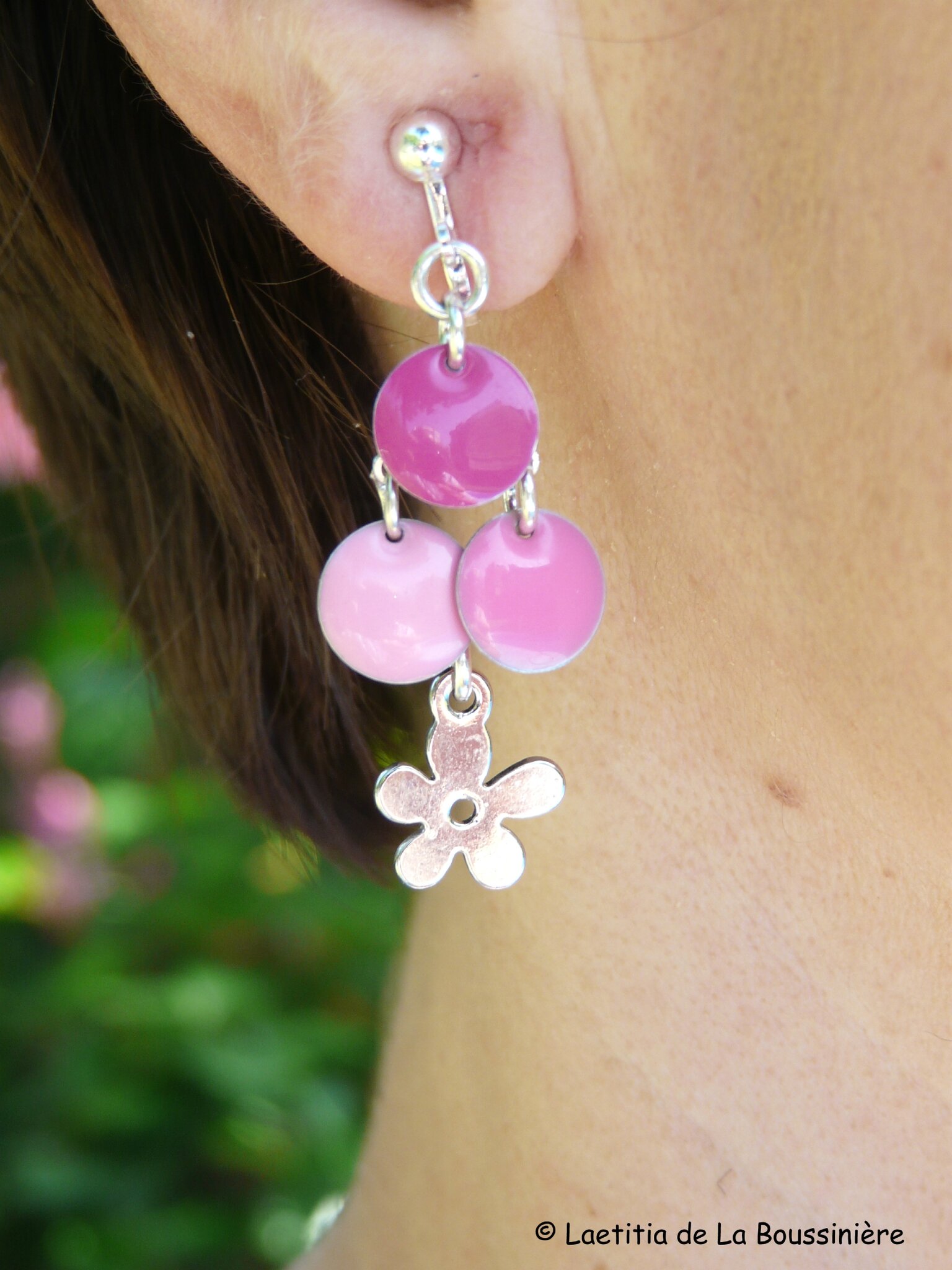 BO Fleur d'été (fushia, rose et rose clair)