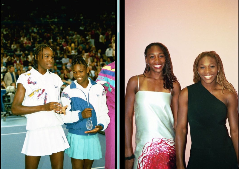 Venus and Serena 1993 and 2001 (from Laurel Maryland, USA)