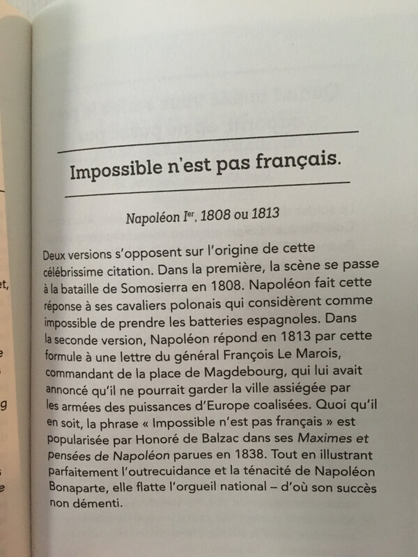 Impossible n'est pas français