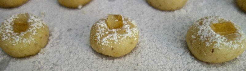 amaretti au limoncello, citron et citron confit