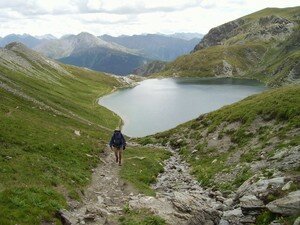 Jacques au dessus du Lac du Grand Laus (Alt 2579m)