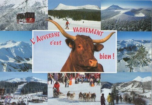 Carte postale, l'Auvergne