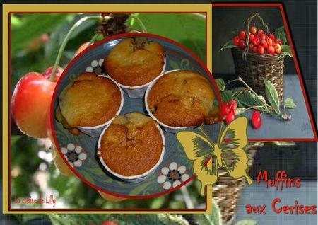 Muffins aux cerises