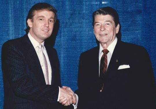 Donald Trump with Ronald Reagan 2