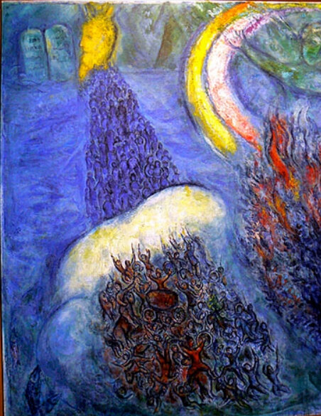 Chagall, La traversée de la mer rouge