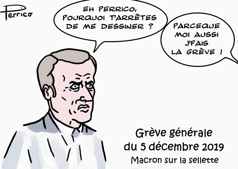 Macron et la grève générale - 5 déc
