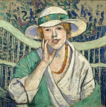 le chapeau blanc et vert marie Laurencin