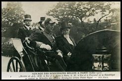 Albert Ier et Fallieres à Paris - juillet 1910