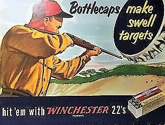 REPRO-Winchester-Bottlecap-Targets-Standing-Advertising-Die-Cut