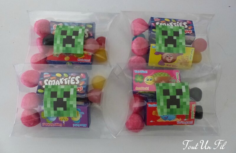 DIY Bonbons Creeper Minecraft Anniversaire