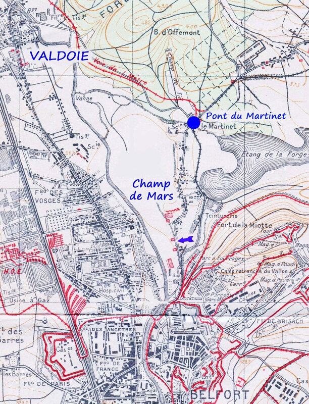Plan Pont du Martinet Champ de Mars R