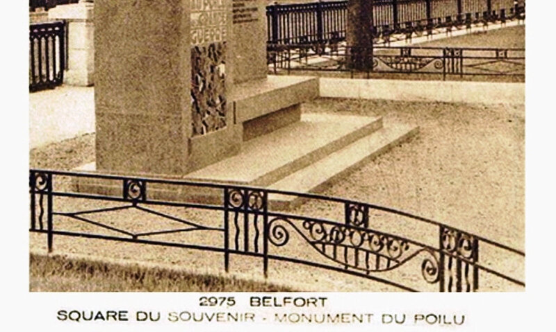 CPA Belfort Poilu Grille 1930-35 RR