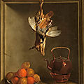 <b>Jean</b>-<b>Baptiste</b> <b>Oudry</b>, 1686 Paris – 1755 Beauvais, Still life with partridge, rabbit, oranges, lemons and tea kettle