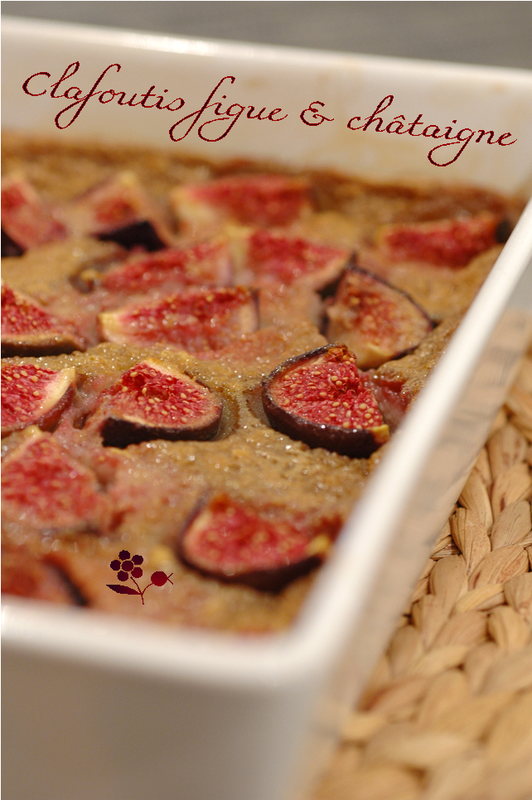 Clafoutis figue-châtaigne