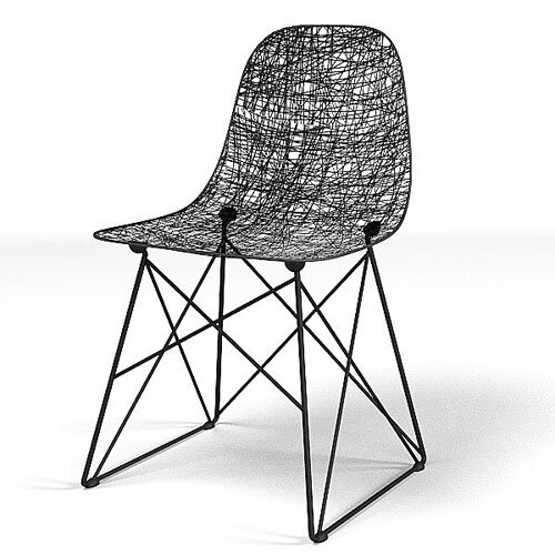 sièges-de-dentelle-noire-carbon-chair-Bertjan-Pot-Marcel-Wanders