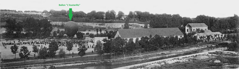 1909 07 18 Belfort CPA Parc à ballons Vue panoramique R