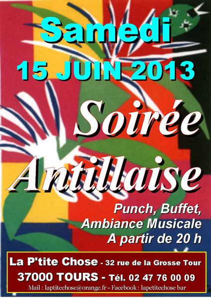 affiche soirée créole 15-06-2013