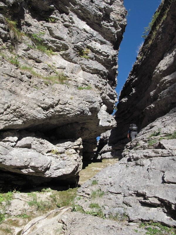 Canyon des Adroits, la sortie