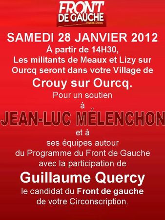 Affiche Front de Gauche (Crouy)