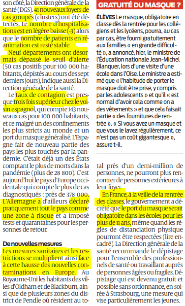2020 08 22 SO Un rebond de la pandémie en Europe2