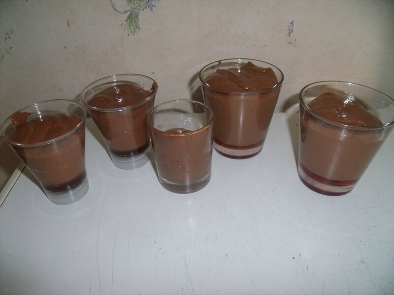 mousses au chocolat tout pret