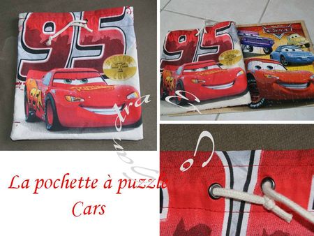 La pochette à puzzle cars