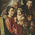Jacob Jordaens (Antwerp 1593-1678), <b>The</b> <b>Holy</b> <b>Family</b> with an angel
