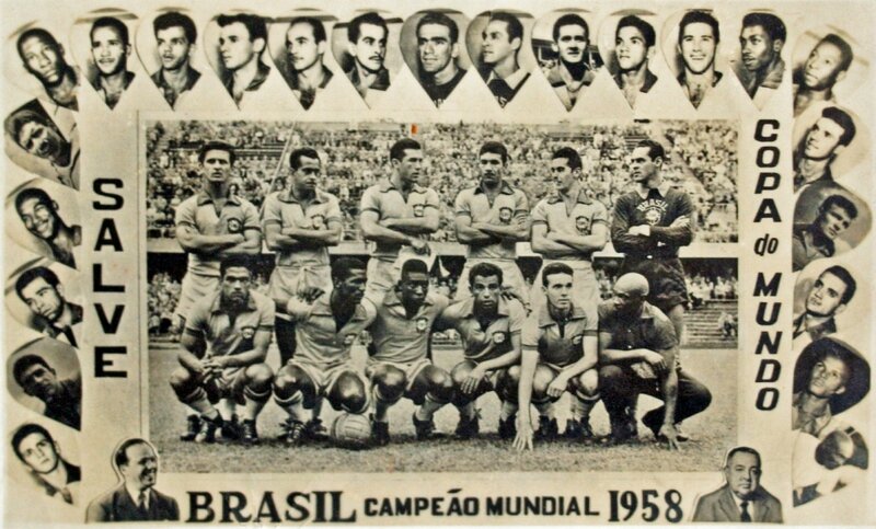 1958 Carte photo Brésil Champion