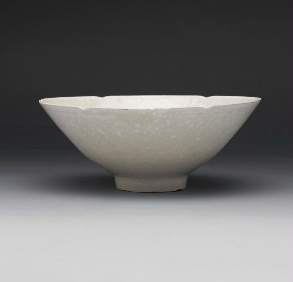 A carved ding ware bowl, Song dynasty