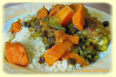 Tajine de poulet aux patates douces très très miam ! recettes plats Cuisses de poulet au four, épicées et douces à la fois