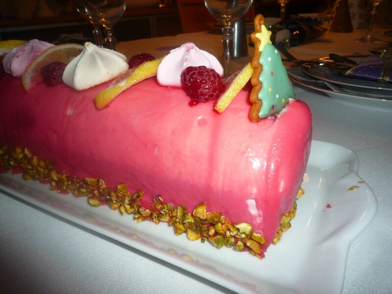 bûche framboise citron 