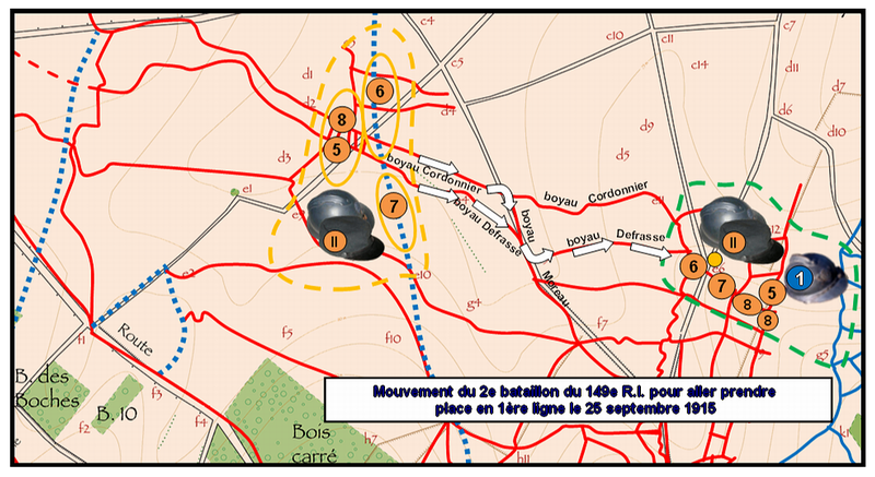 Carte 1 journee du 25 septembre 1915 (5e partie)