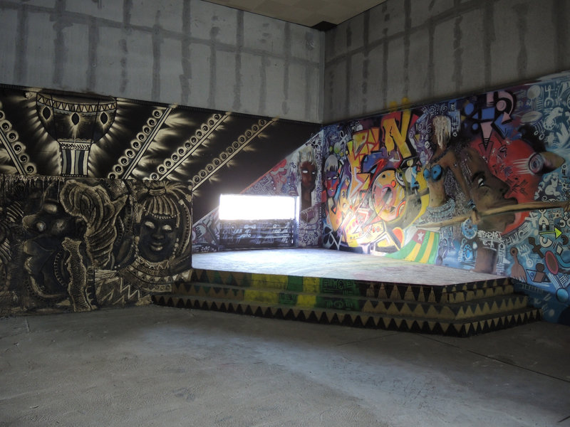 Street art city, le bunker, intérieur
