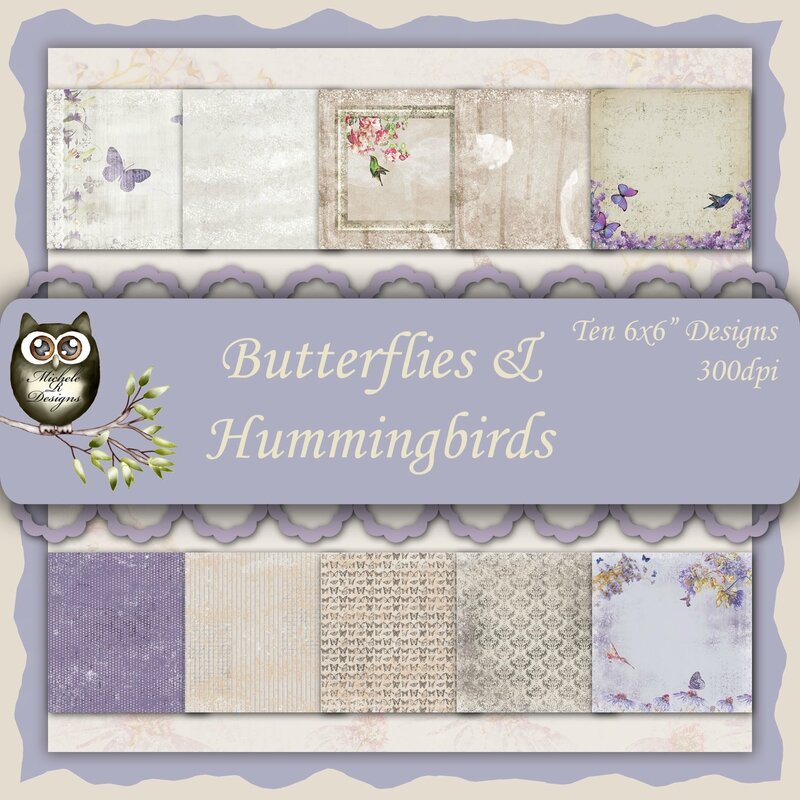 Butterflies & Hummingbirds Front Sheet
