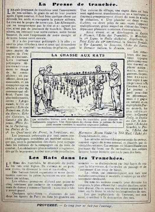 La presse des tranchées